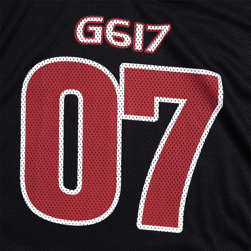 Splicing double-layer mesh jersey